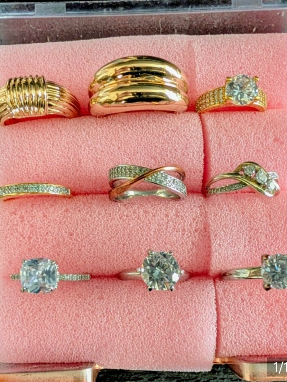 Lot Of Silver & Gold Rings - Picture 2 of 2